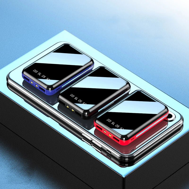Ultra Mini Power Bank - High-Capacity Portable Charger with Mirror Screen — View 6