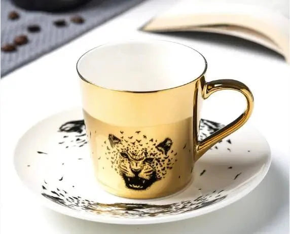 Luycho Anamorphic Mirror Reflection Cup | Locomotion Series Coffee & Tea Set - GiftWave.co