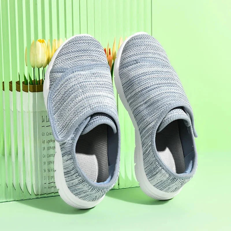 Women's Breathable Wide - Toe Walking Sneakers – Lightweight Non - Slip Cushioned Casual Shoes - GiftWave.co