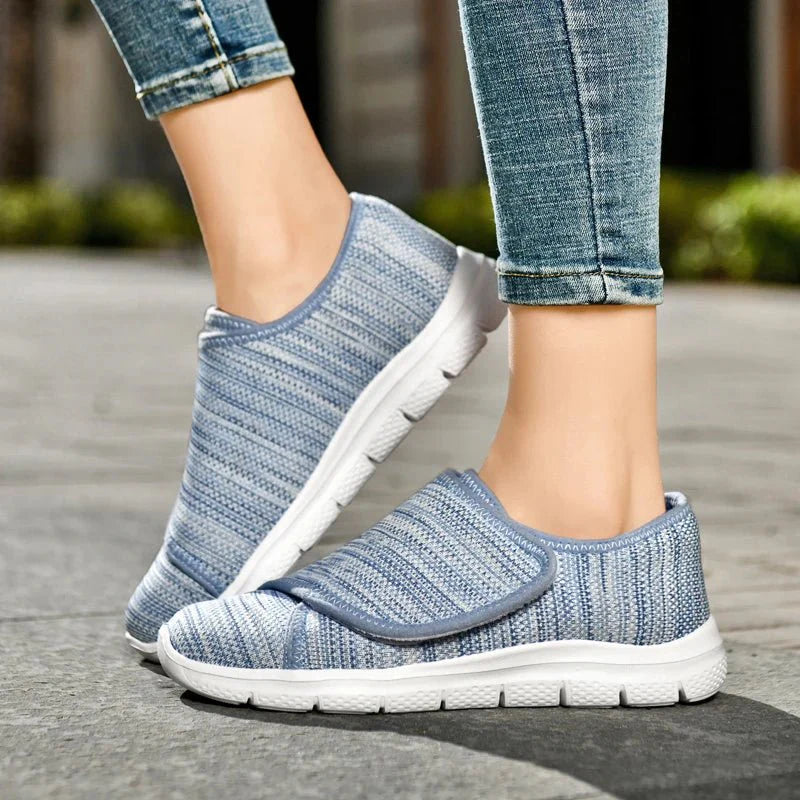 Women's Breathable Wide - Toe Walking Sneakers – Lightweight Non - Slip Cushioned Casual Shoes - GiftWave.co