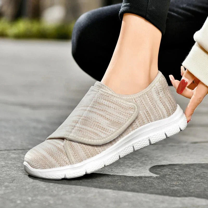 Women's Breathable Wide - Toe Walking Sneakers – Lightweight Non - Slip Cushioned Casual Shoes - GiftWave.co