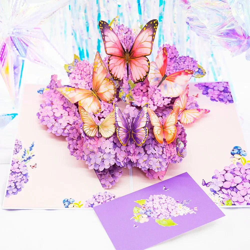 Thoughtful 3D Pop - Up Flower Bouquet Card - Forever Floral Greeting Set - GiftWave.co