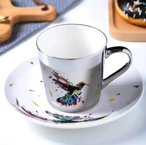 Luycho Anamorphic Mirror Reflection Cup | Locomotion Series Coffee & Tea Set - GiftWave.co