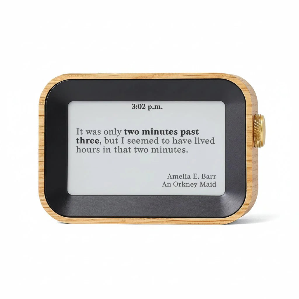 Literary Quote Clock - Tells Time with Famous Book Quotes - The Ultimate Gift for Bibliophiles - GiftWave.co