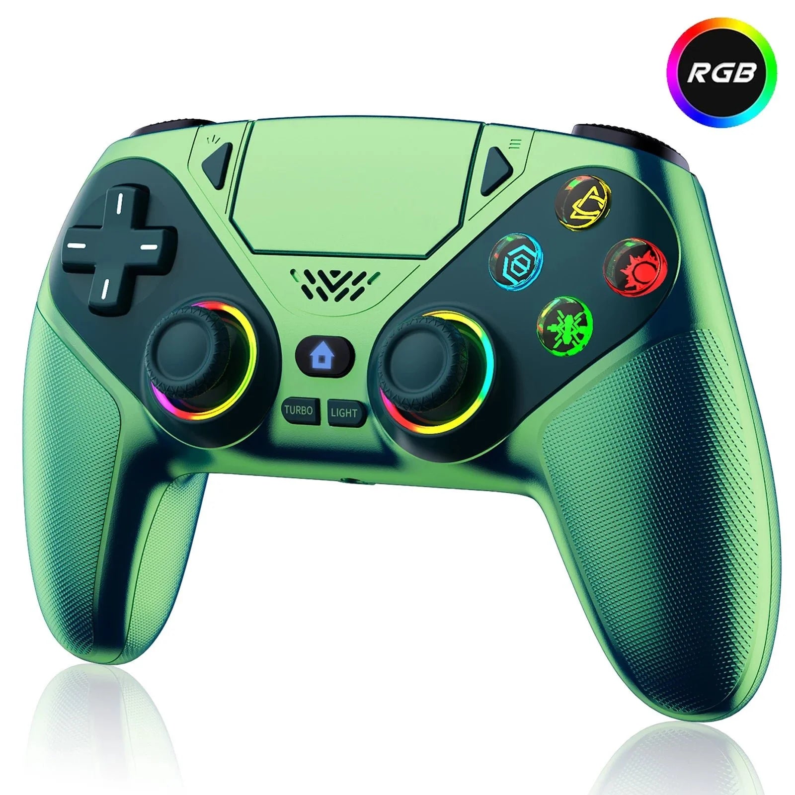Wireless PS5 Controller – Hall Effect Triggers & Joysticks, RGB Lighting, Turbo, Programmable Buttons, PS5/PC - GiftWave.co