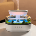 Rain Cloud Aroma Diffuser Zen Raindrops Air Humidifier 4 - in - 1 Essential Oil 7 - Color Night Light USB - GiftWave.co