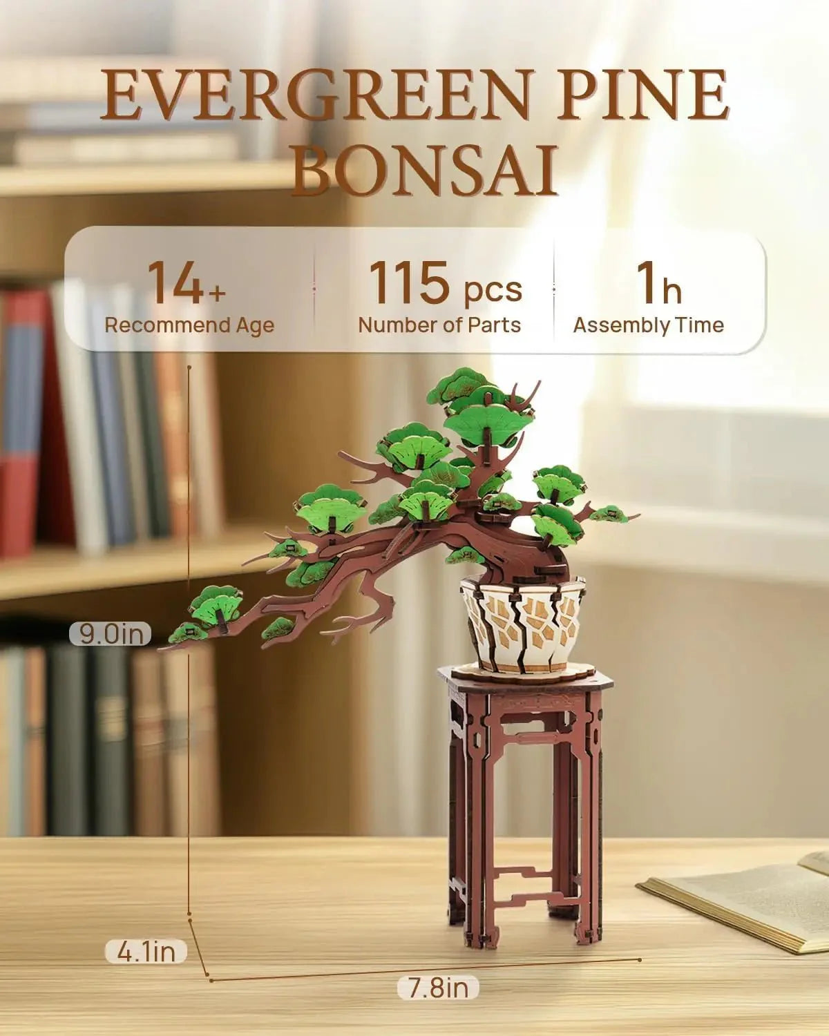 Rolife™ Eternal Bonsai Series | 3D Wooden Sakura & Evergreen Pine Puzzle Kit - GiftWave.co