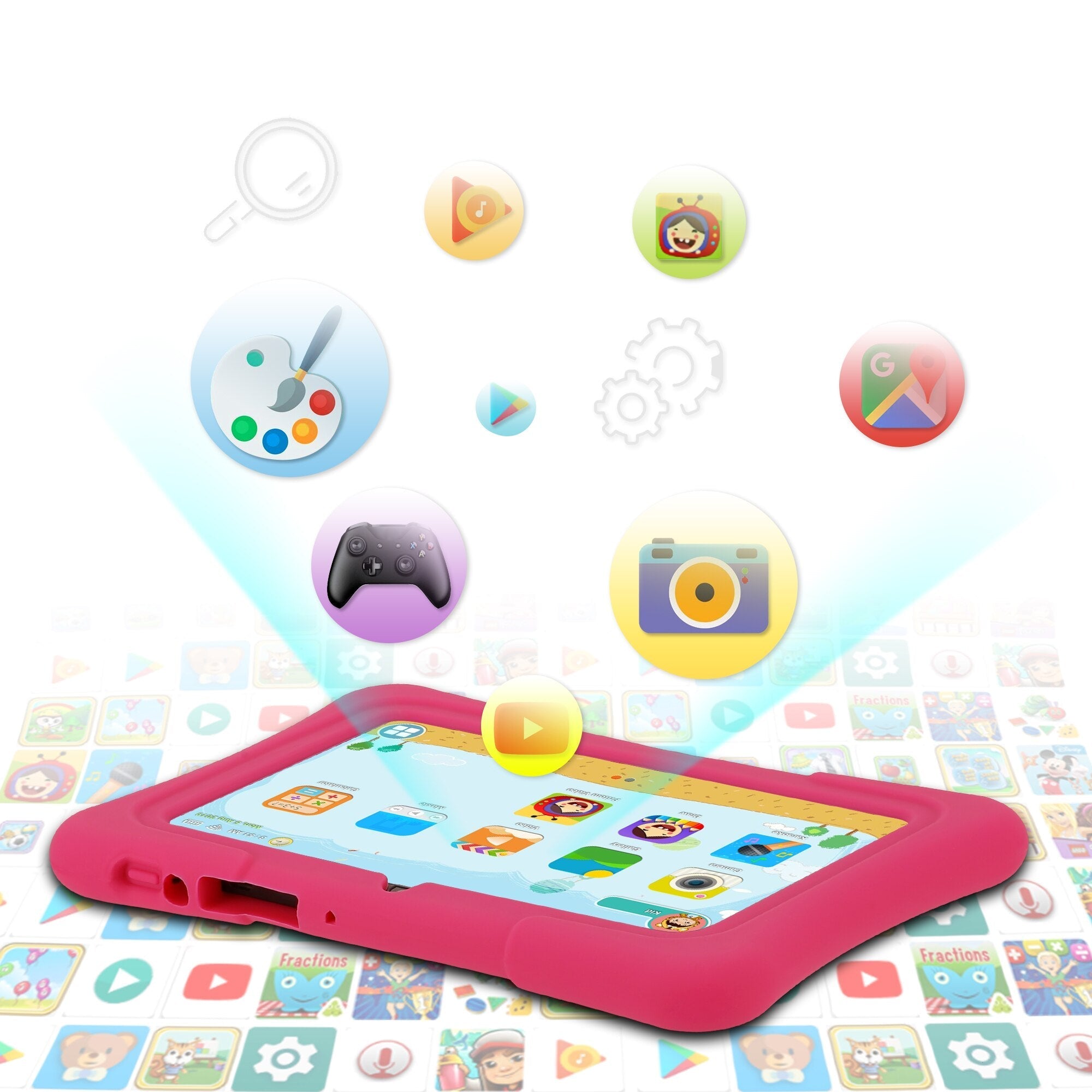 WonderTab PRITOM Pro - Educational Quad Core Android 10 32GB WiFi Bluetooth Kids Tablet - GiftWave.co