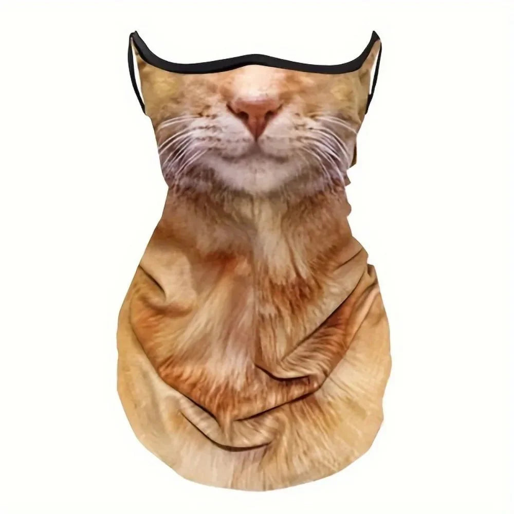 3D Cat Design Full Face Balaclava | Breathable Summer UV Sun Shield — View 6