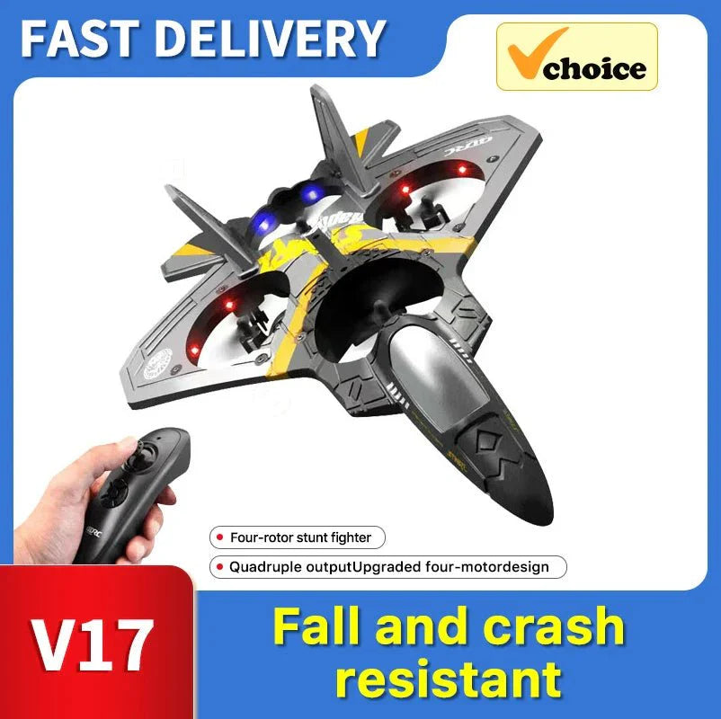 RC V17 Combat Aircraft 2.4G Remote Control Combat Aircraft Glider - GiftWave.co