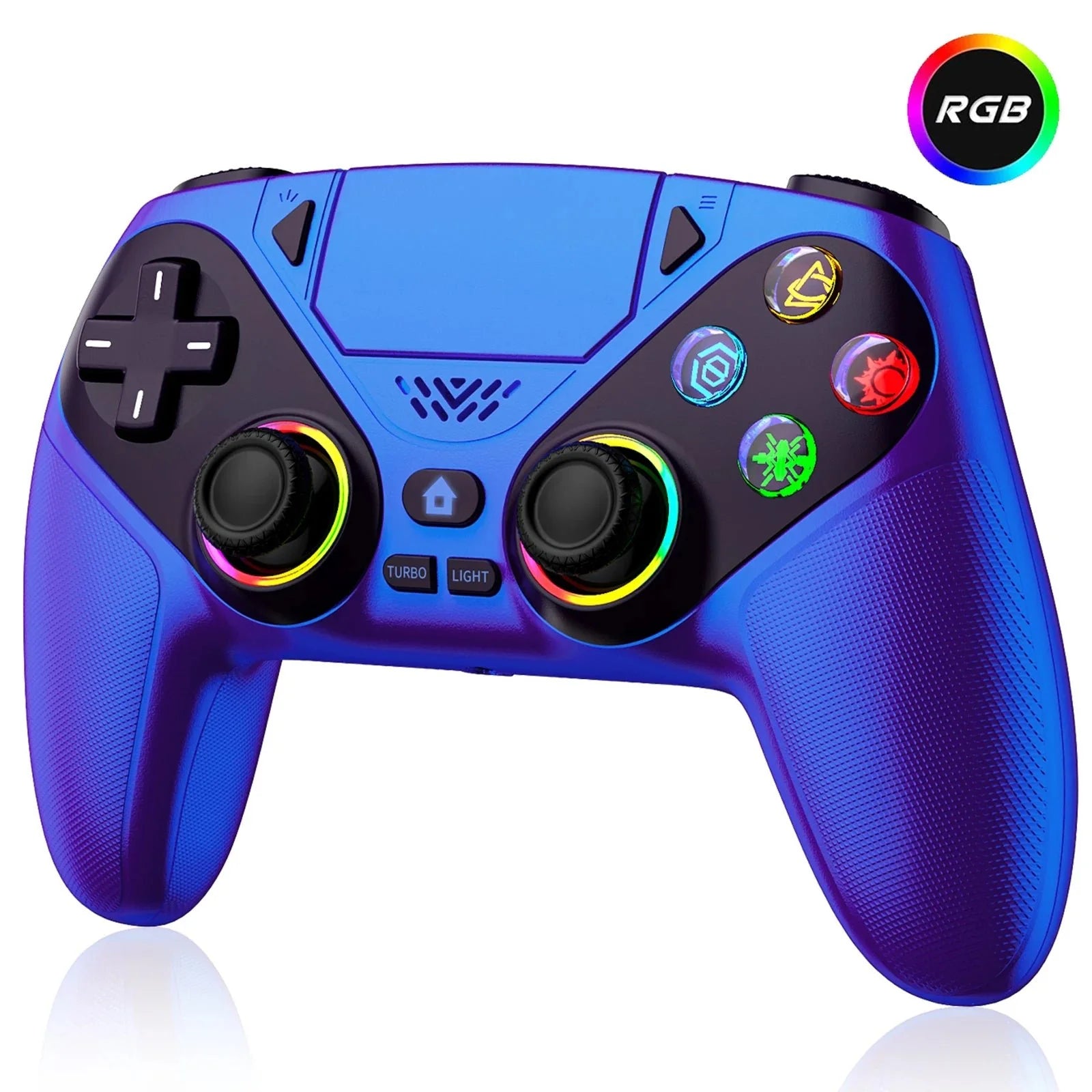 Wireless PS5 Controller – Hall Effect Triggers & Joysticks, RGB Lighting, Turbo, Programmable Buttons, PS5/PC - GiftWave.co