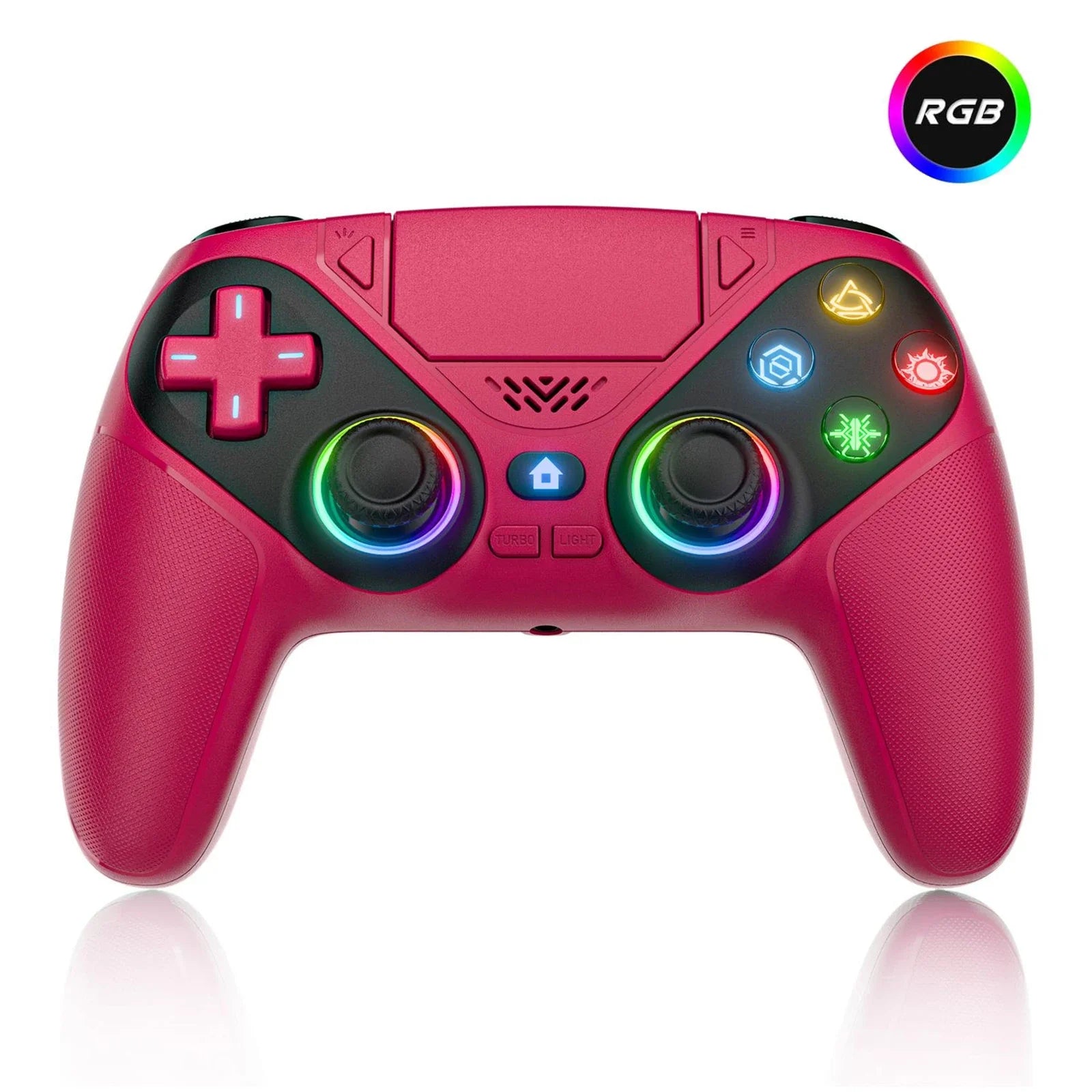 Wireless PS5 Controller – Hall Effect Triggers & Joysticks, RGB Lighting, Turbo, Programmable Buttons, PS5/PC - GiftWave.co