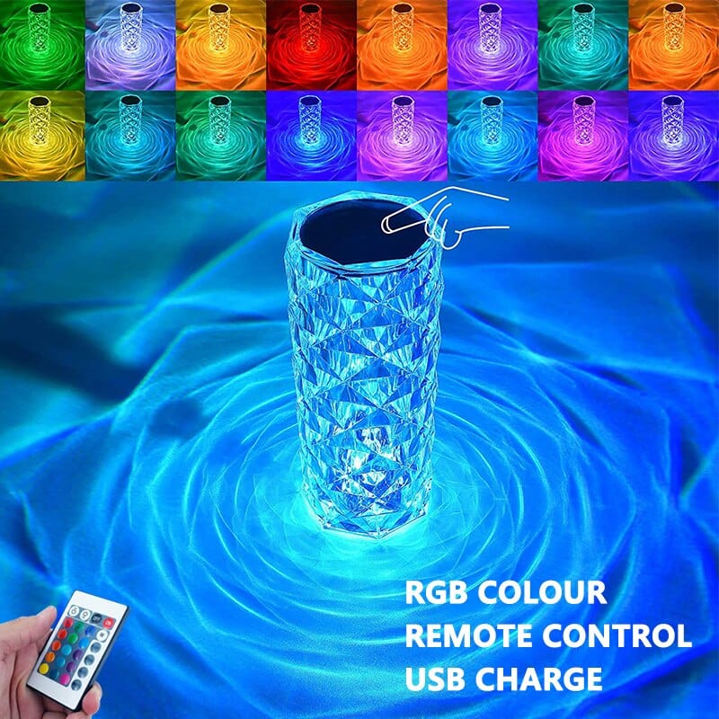 Acrylic Crystal Diamond LED Crystal Table Lamp - Damsona