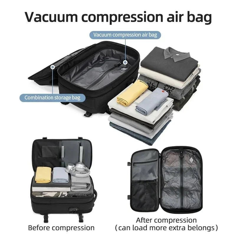 AeroVac 17-Inch Hybrid Compression Backpack – Ultimate Space-Saver for 2026 - Damsona