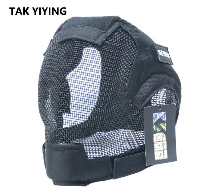 Airsoft War Game Steel Mesh V6 Protective Paintball Full Face Mask - Damsona