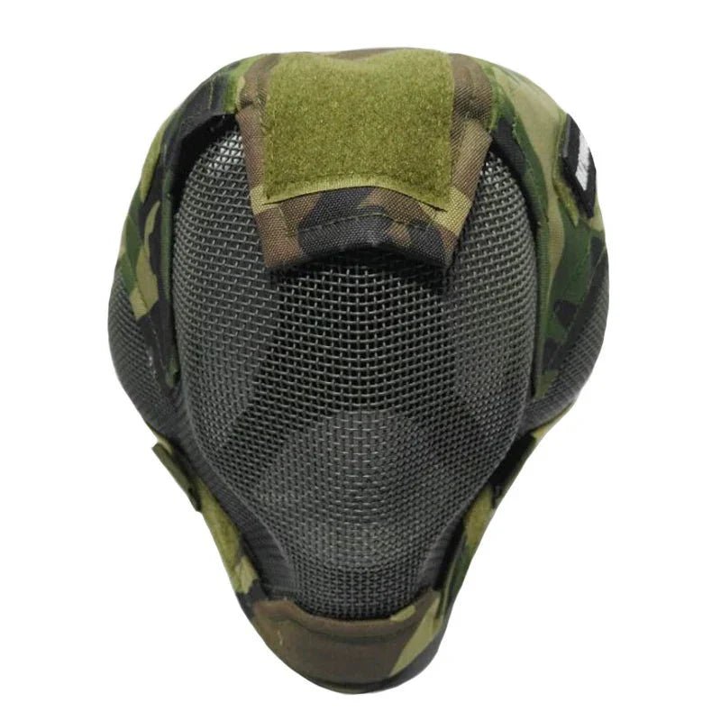 Airsoft War Game Steel Mesh V6 Protective Paintball Full Face Mask - Damsona