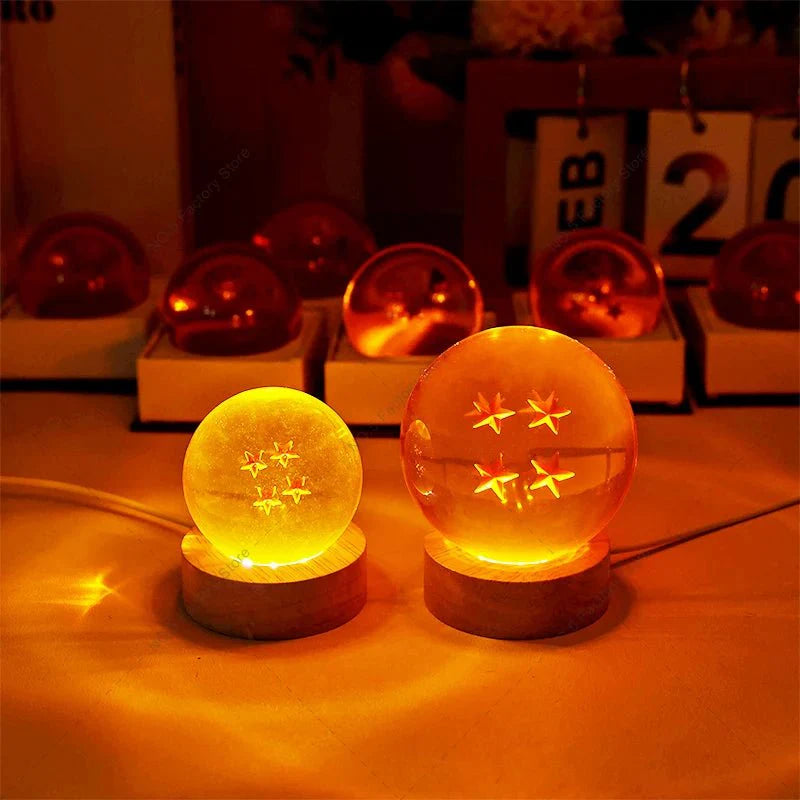 Anime Dragon Ball Shenron LED Figure Lamp 7 Crystal Dragon Balls Set 15cm Remote Control Light - GiftWave.co