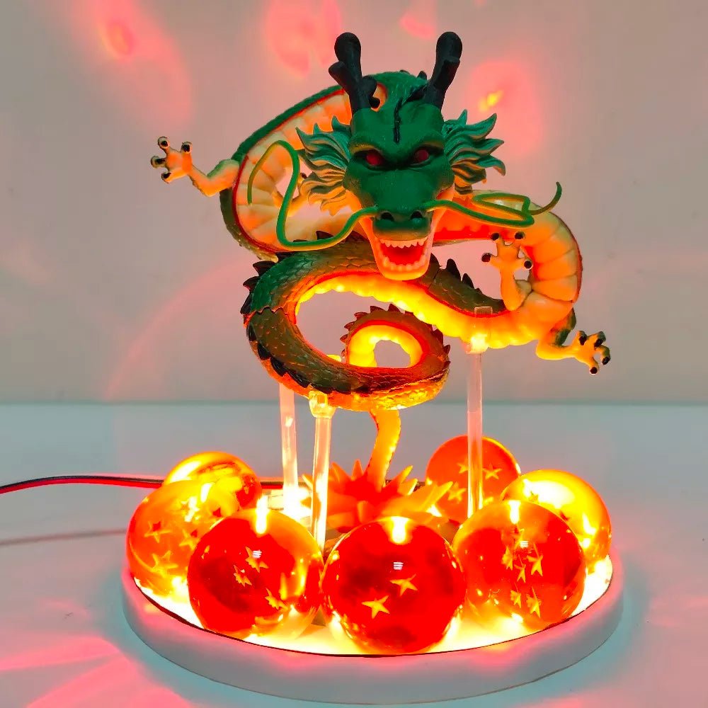 Anime Dragon Ball Shenron LED Figure Lamp 7 Crystal Dragon Balls Set 15cm Remote Control Light - GiftWave.co