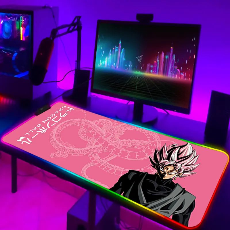 Anime Dragon Ball Z Gaming Desk Pad XL 3mm Thick Non - Slip Stitched Edges Full - Surface Mouse Mat - GiftWave.co
