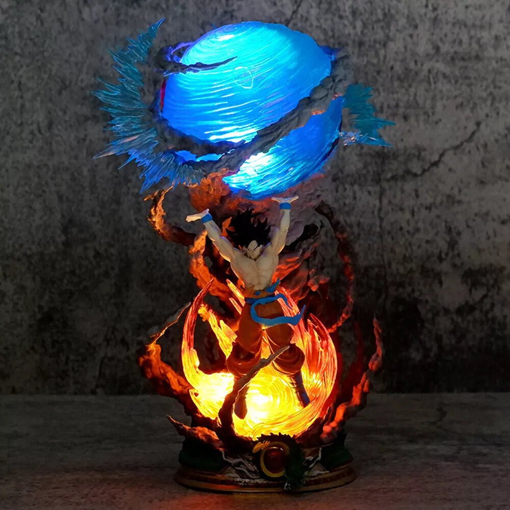 Anime spirit energy LED figure lamp, 25cm USB desk light — Damsona