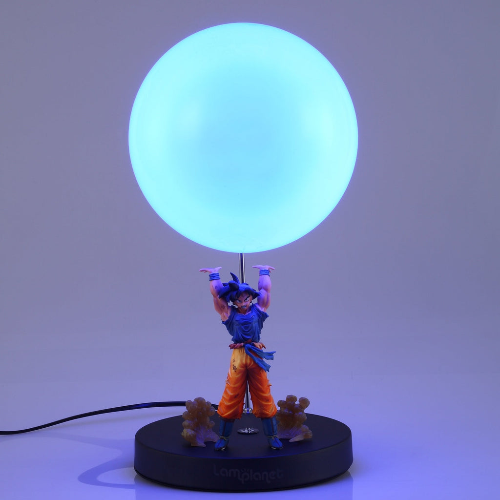 Anime Dragon Ball Z Goku Spirit Bomb LED Figure Lamp 25cm USB Desk Light DBZ Fan Gift - GiftWave.co
