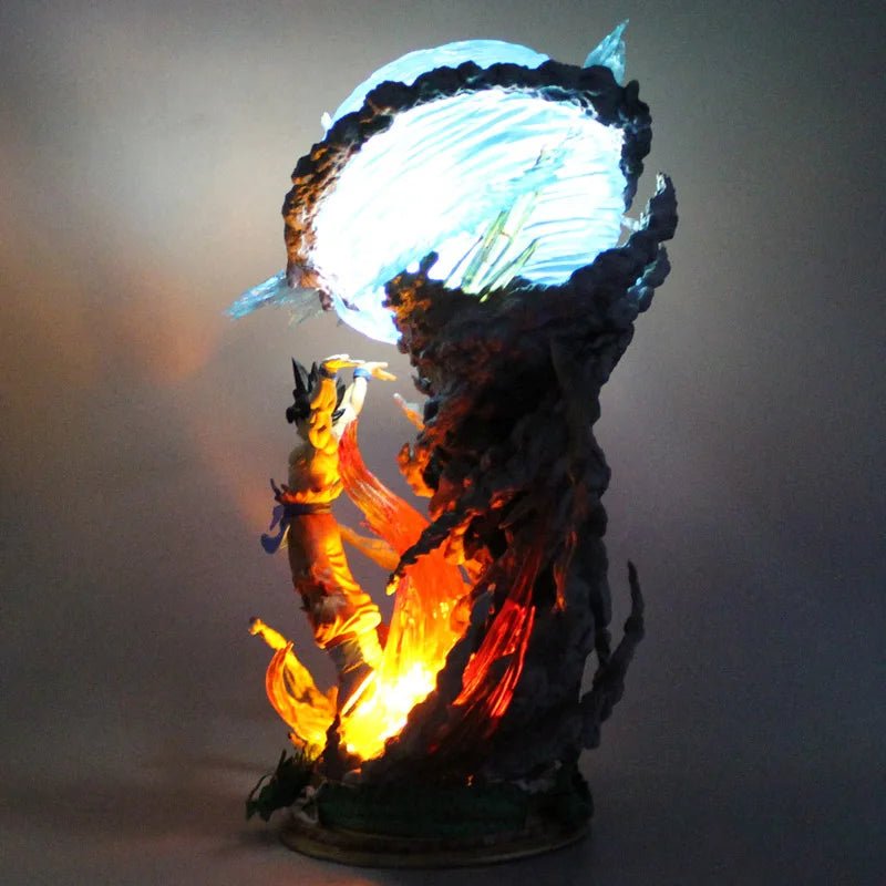 Anime Dragon Ball Z Goku Spirit Bomb LED Figure Lamp 25cm USB Desk Light DBZ Fan Gift - GiftWave.co