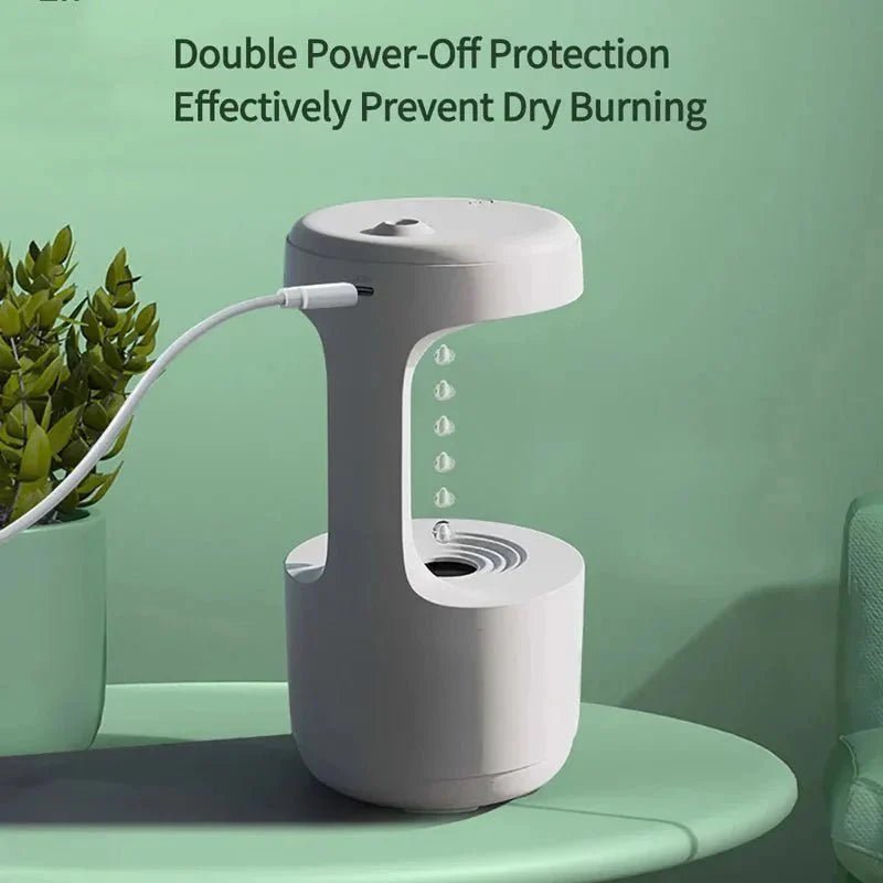 Anti-Gravity Reverse Flow Water-Drop Humidifier - Damsona