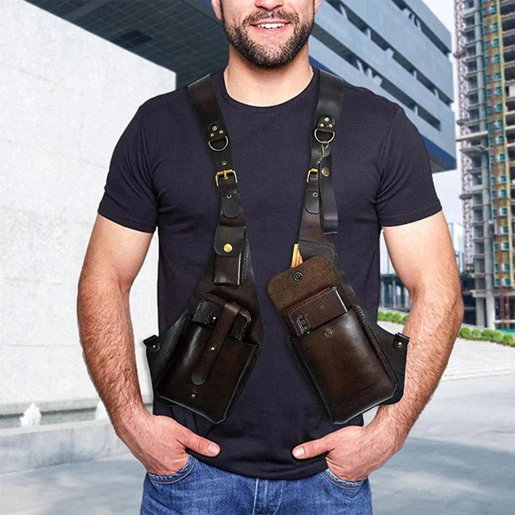 Anti-Theft Holster Bag With Adjustable Strap - Practical And Versatile Wide Harness Bag - Damsona