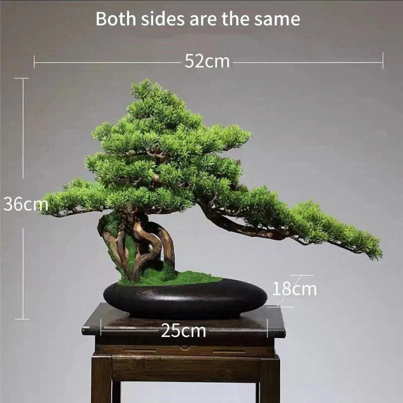 Artificial Bonsai Tree - Premium Immortal Welcoming Pine Home Decor — View 6