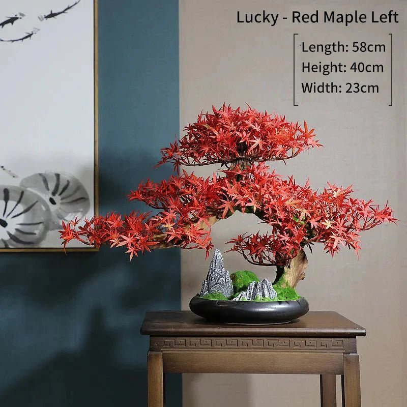 Artificial Bonsai Tree - Premium Immortal Welcoming Pine Home Decor - Damsona