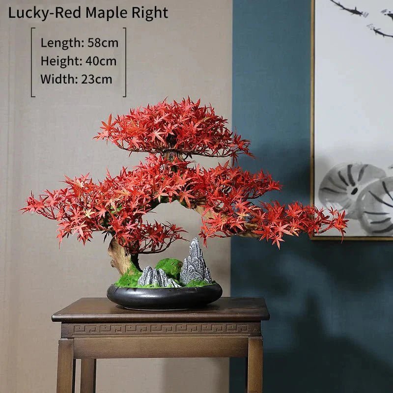 Artificial Bonsai Tree - Premium Immortal Welcoming Pine Home Decor - Damsona