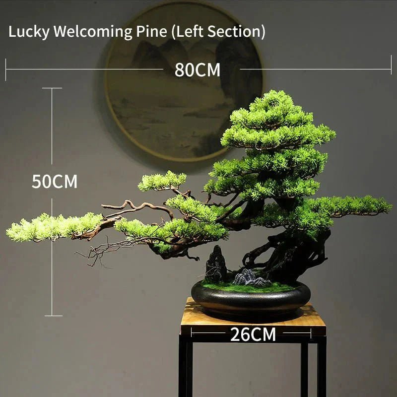 Artificial Bonsai Tree - Premium Immortal Welcoming Pine Home Decor - Damsona