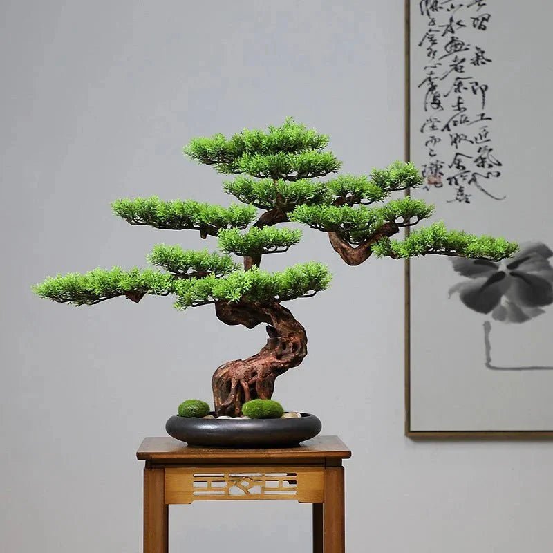 Artificial Bonsai Tree - Premium Immortal Welcoming Pine Home Decor - Damsona