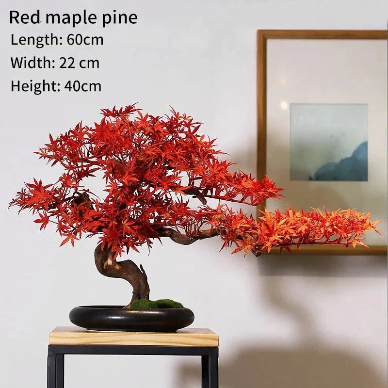 Artificial Bonsai Tree - Premium Immortal Welcoming Pine Home Decor - Damsona