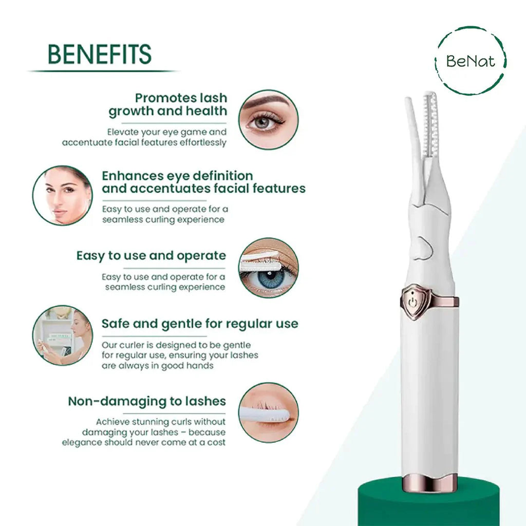 Electric Eyelash Curler – Heated Lash Curler with 3 Temperature Settings... — View 2