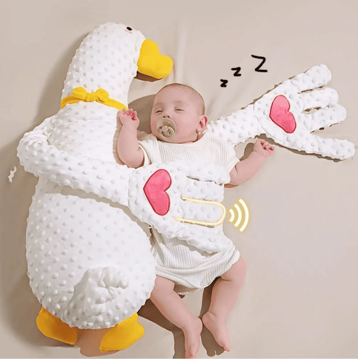 Baby Electric Soothing Patting Pillow – Newborn Comfort Sleep Helper - Damsona