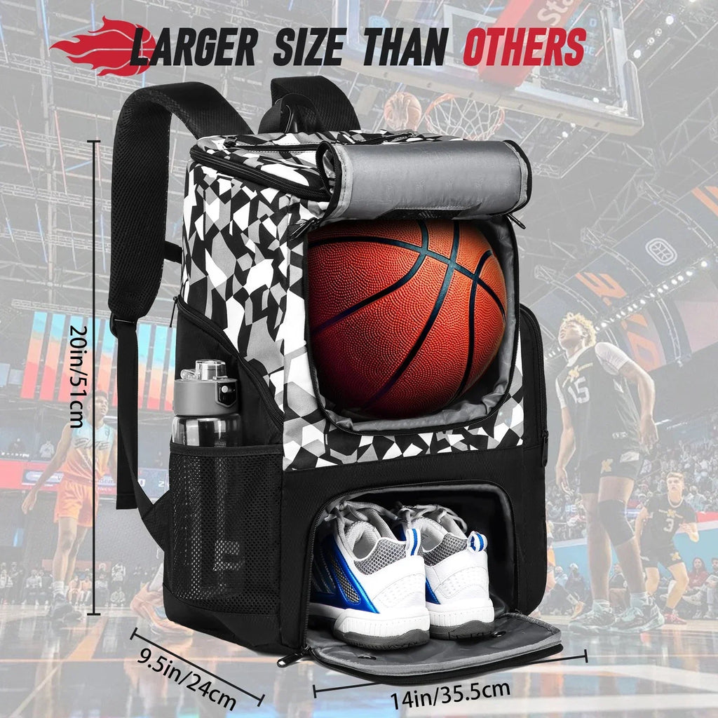 Basketball & Sports Training Backpack with Separate Compartments - Damsona
