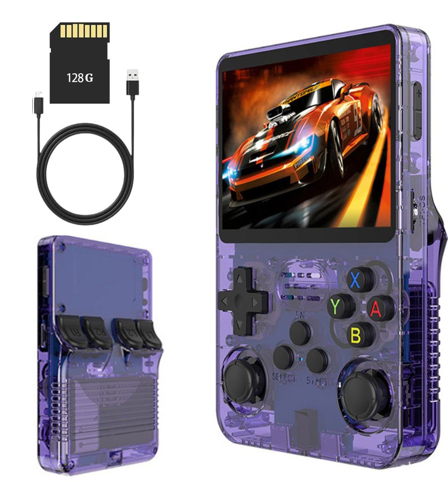 Retro Handheld Game Console – Portable Gaming Device 3.5" IPS Screen 128GB Dual Joystick Wi - Fi - GiftWave.co
