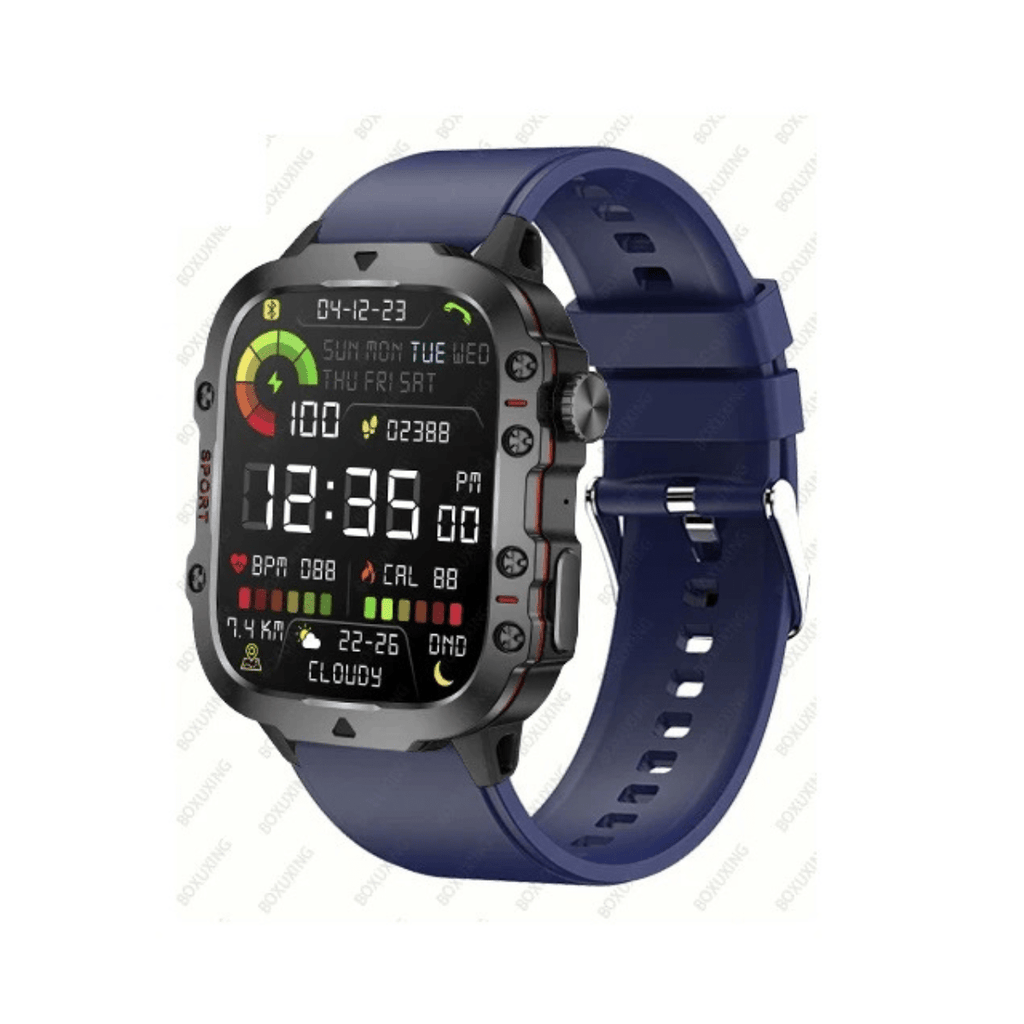 Men's Rugged GPS Smartwatch 1.96" AMOLED Bluetooth Call IP68 MIL - STD - 810H Compass Altimeter 15 Days - GiftWave.co