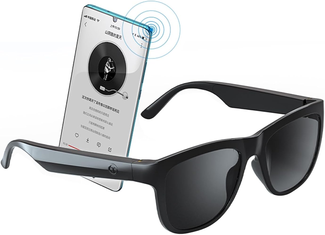 Bone Conduction Smart Audio Sunglasses Bluetooth 5.3, Open - Ear Wireless Headphones UV400 IPX6 Waterproof - GiftWave.co