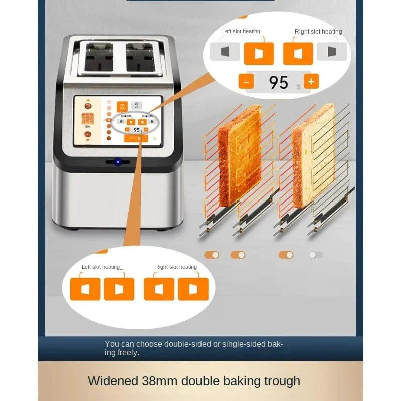 BrecoTouch Pro Smart Toaster - Best High-Speed Bread Toaster for Perfect... — View 5
