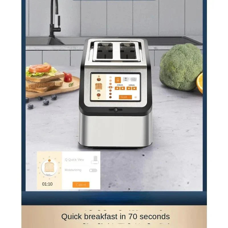 BrecoTouch Pro Smart Toaster - Best High-Speed Bread Toaster for Perfect... — View 4