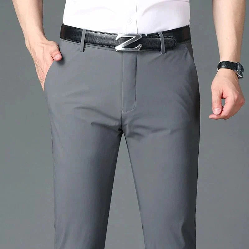 Men's Business Office Ice Silk Casual Pants - GiftWave.co