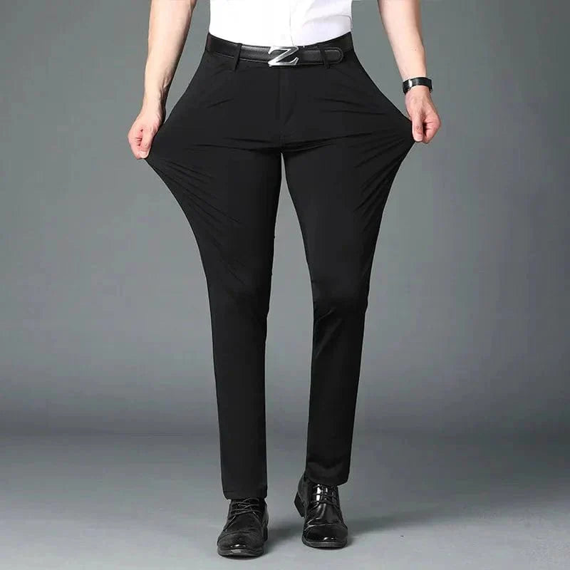 Men's Business Office Ice Silk Casual Pants - GiftWave.co