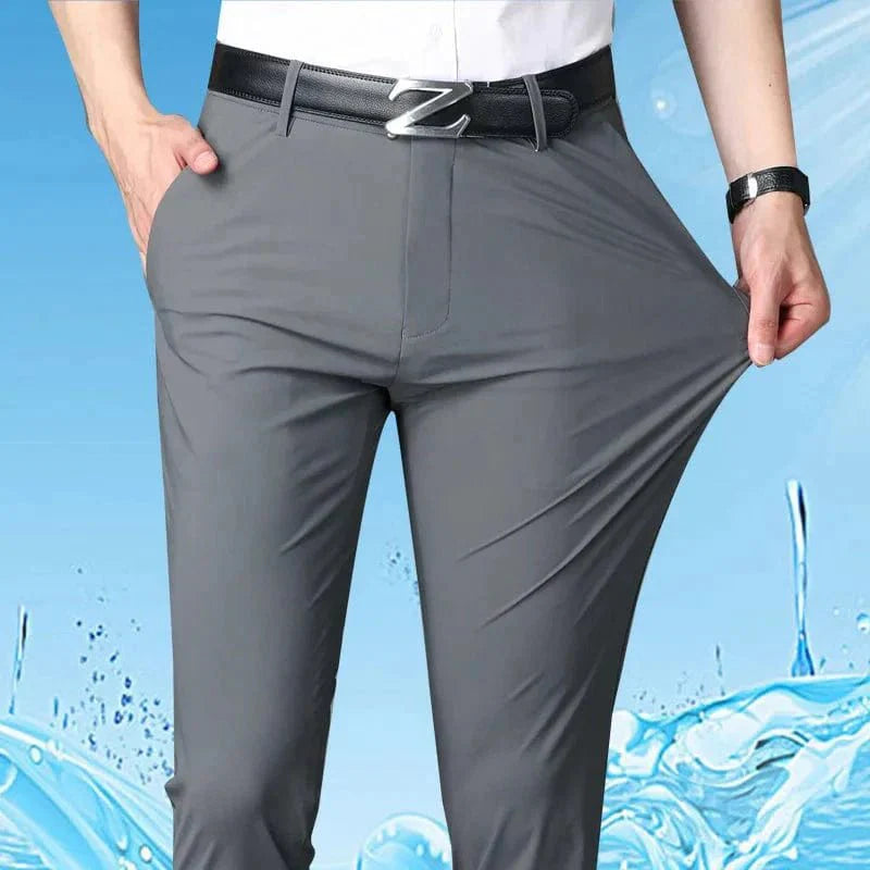 Men's Business Office Ice Silk Casual Pants - GiftWave.co
