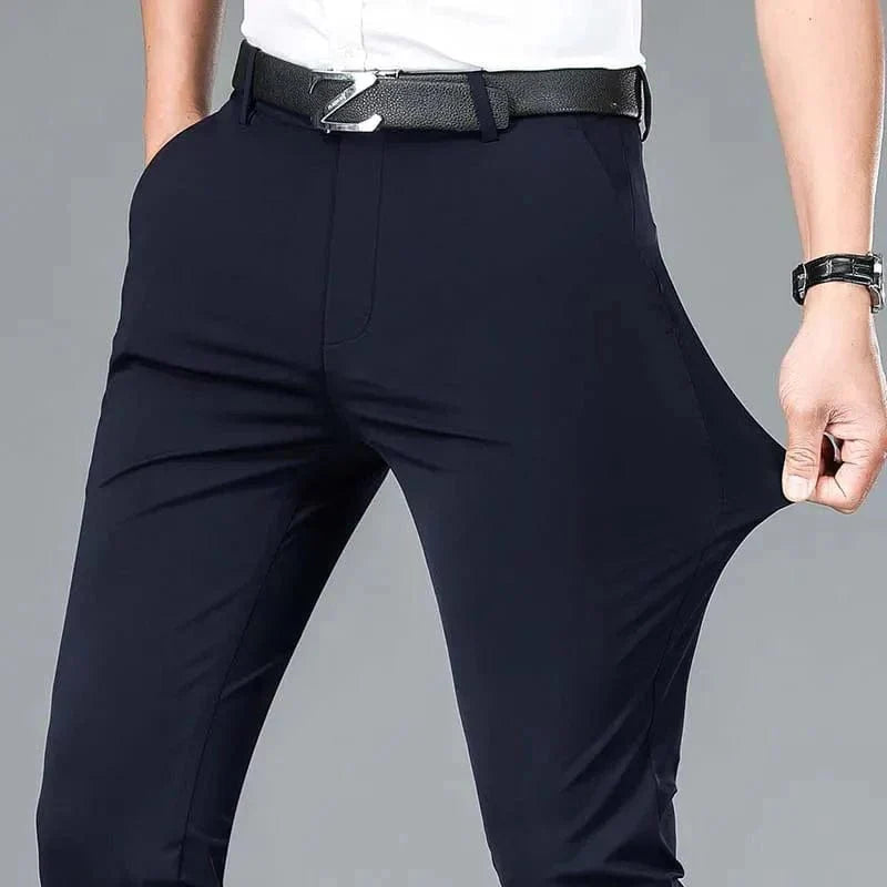 Men's Business Office Ice Silk Casual Pants - GiftWave.co