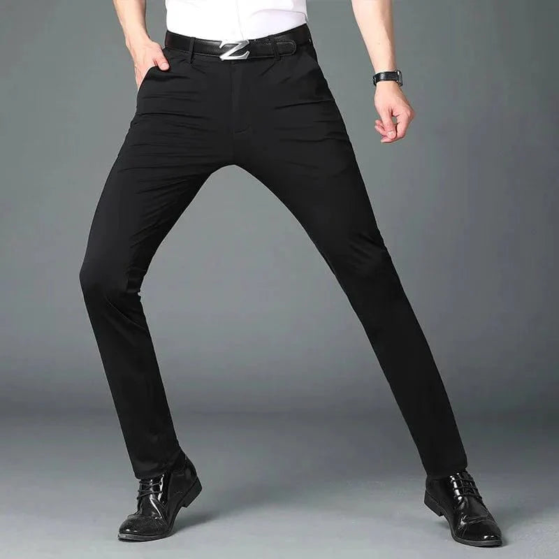 Men's Business Office Ice Silk Casual Pants - GiftWave.co