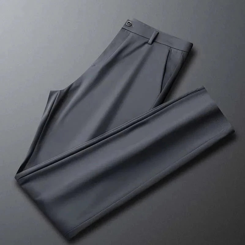Men's Business Office Ice Silk Casual Pants - GiftWave.co