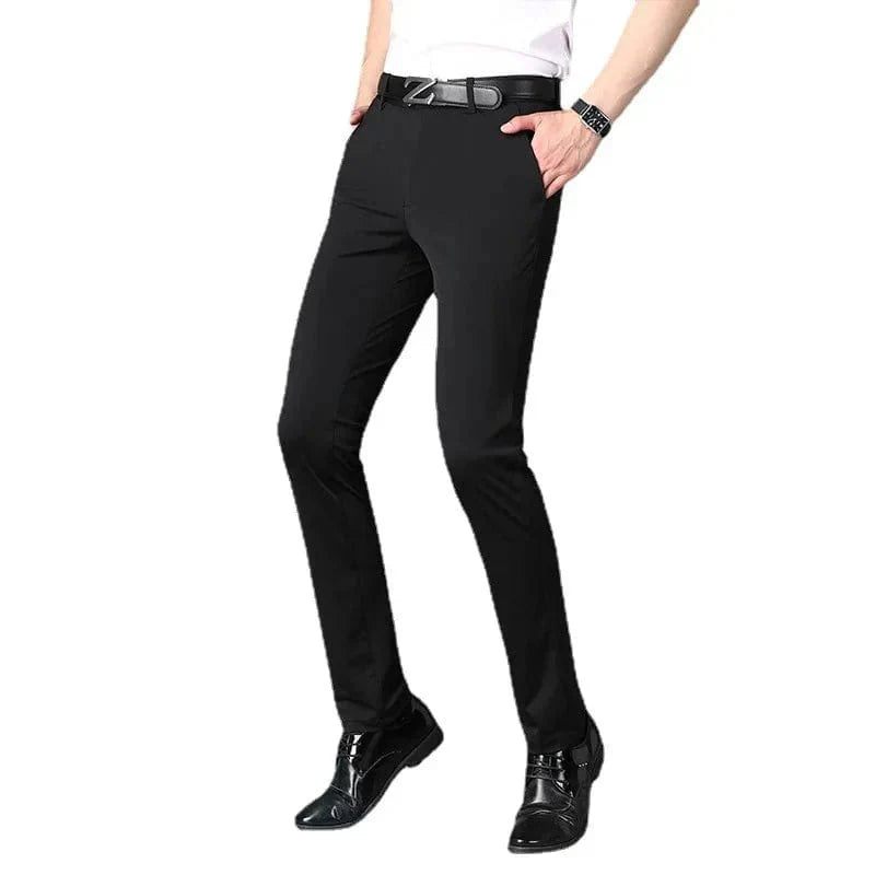 Men's Business Office Ice Silk Casual Pants - GiftWave.co