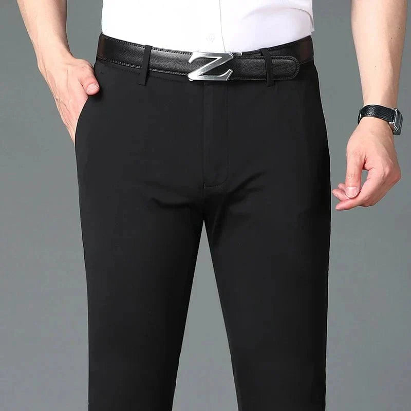 Men's Business Office Ice Silk Casual Pants - GiftWave.co